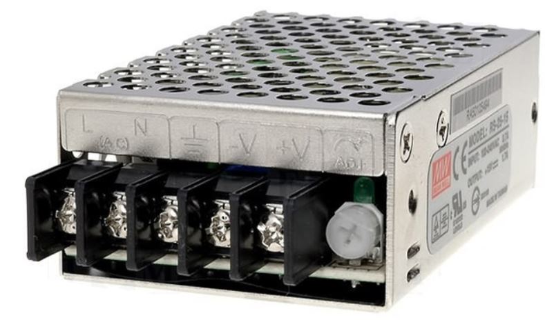 Tápegység, mini, 12 VDC, 1,3A, Mean Well RS-15-12